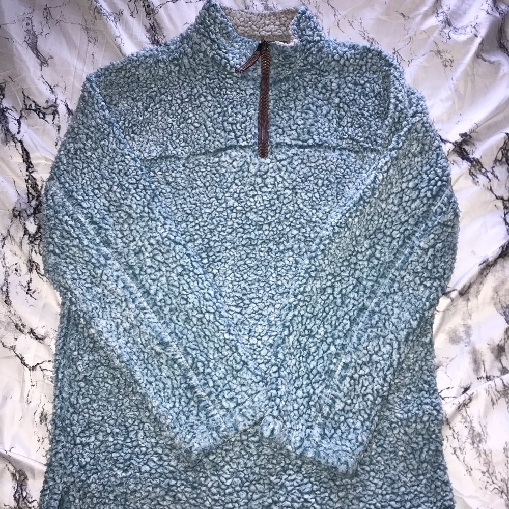 COPY - True Grit blue pullover sweater